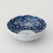 〈ＳＡＬＥ〉【波佐見焼】 兎濃唐草 桔梗小鉢　日本製