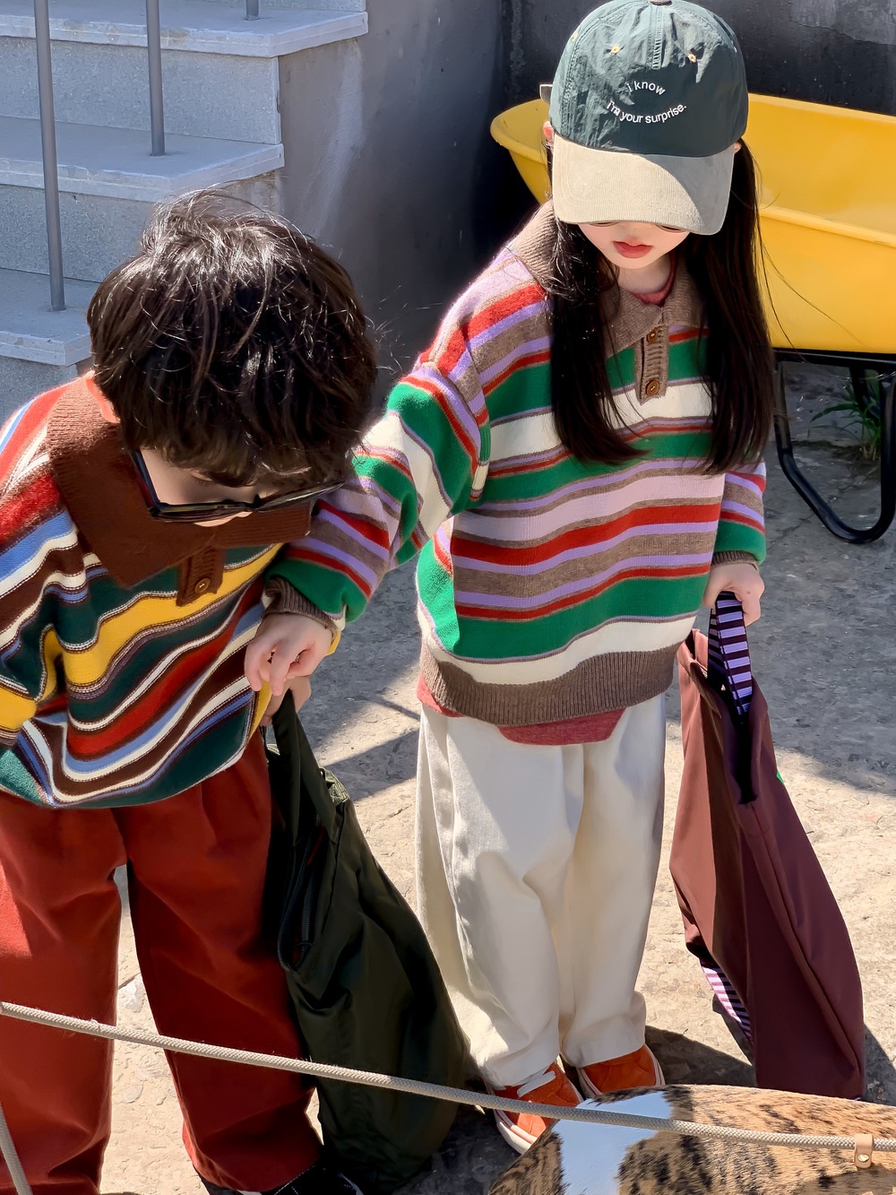 2025秋冬子供服 カジュアル系 ニットセーター 韓国風 トップス インナーシャツ 防寒 温かい[90~150cm]