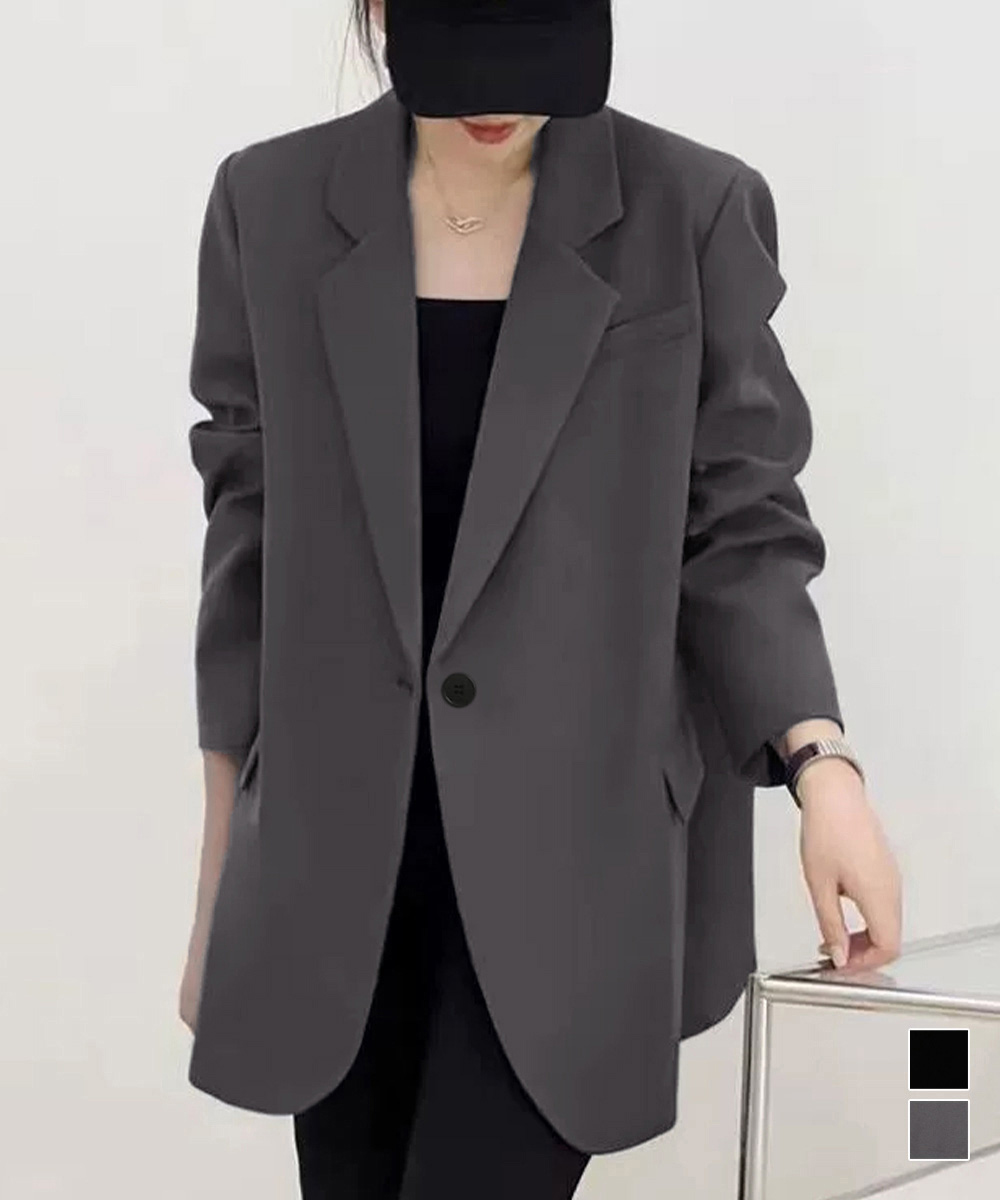 【日本倉庫即納】 テーラードジャケット ゆったりレディース