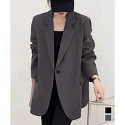 【日本倉庫即納】 テーラードジャケット ゆったりレディース