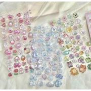 手帳素材装飾　貼り付けパーツぷくぷく立体シール　携帯装飾品　3Dエポキシステッカー