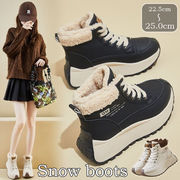 初回送料無料 新作 レディース 靴 スノーブーツ ショート 裏起毛 裏ボア スニーカー風 防寒靴 厚底