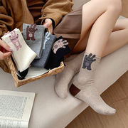 2026☆保温ソックス・おしゃれ・大人・ストッキング・レディース靴下★   5色