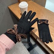 手袋　かわいい　レディース　秋冬　韓国ファッション　リボン