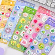 手帳素材装飾　3D　貼り付けパーツぷくぷく立体シール　携帯装飾品　エポキシステッカー