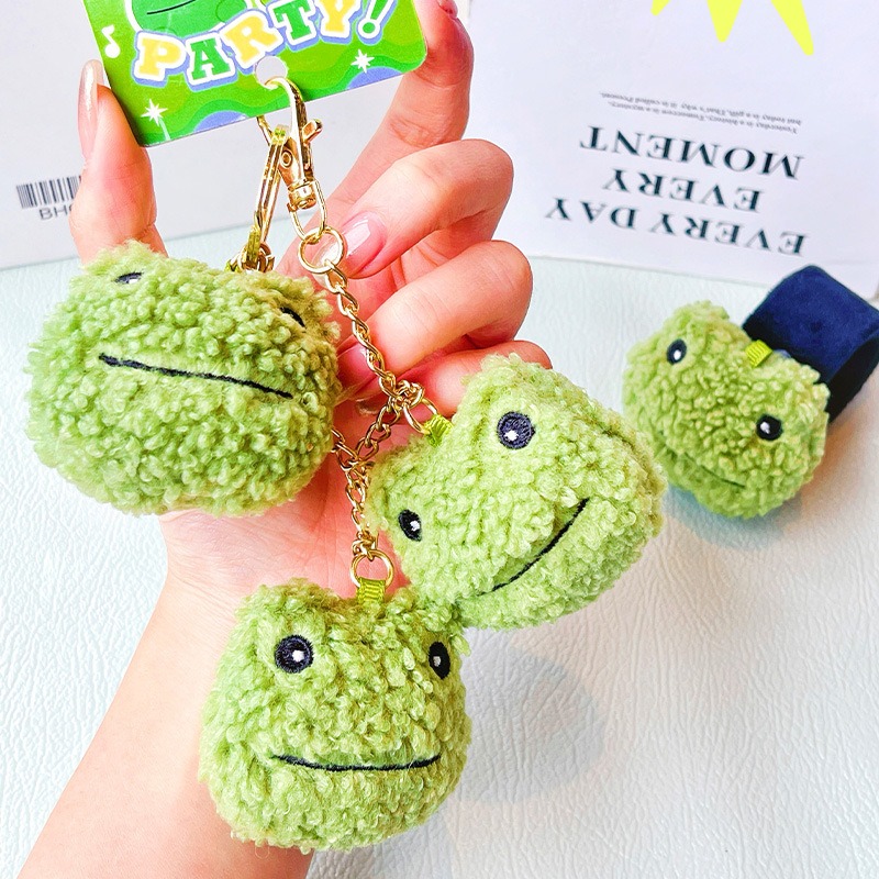 カエルのキーホルダー ス ぬいぐるみキーホルダー 蛙 キーチェーン