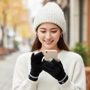 【冬物値下げ】FILA　ニット手袋　タッチパネル対応　男女兼用