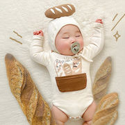 2025秋冬※YS☆ロンパース パン形デザイン 長袖 カバーオール ベビー ロンパース セット