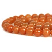 オレンジアベンチュリン【丸玉】8～9mm【天然石 ビーズ パワーストーン】