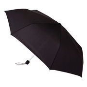 大判耐風UV折りたたみ傘ブラック