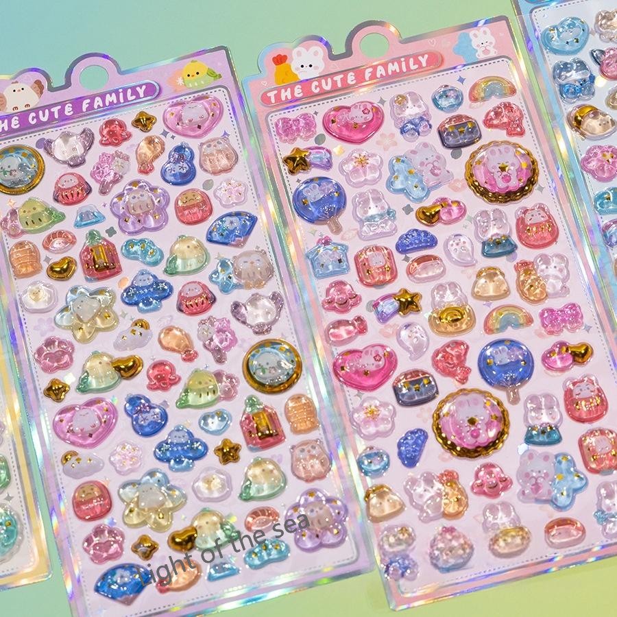 DIY用 手帳用 貼り付け スマホケース シール 可愛い 立体  装飾用 手芸用品