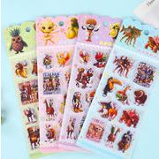 DIY手作り  粘着シール 3D 立体ステッカー  シール デコレーション ぷくぷく ステッカー 文具