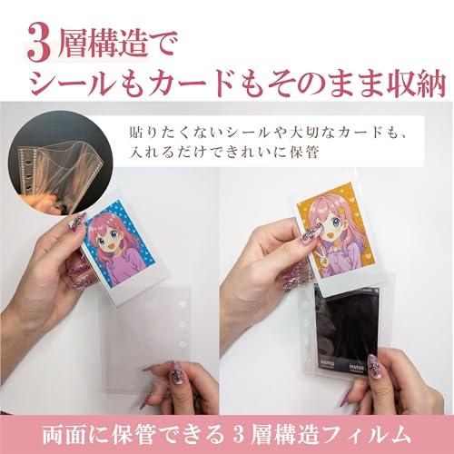 シール帳 透明 M5サイズ ボンボンドロップシール対応 バインダー
