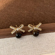 ピアス　レディース　INS　韓国ファッション　デザイン　リボン