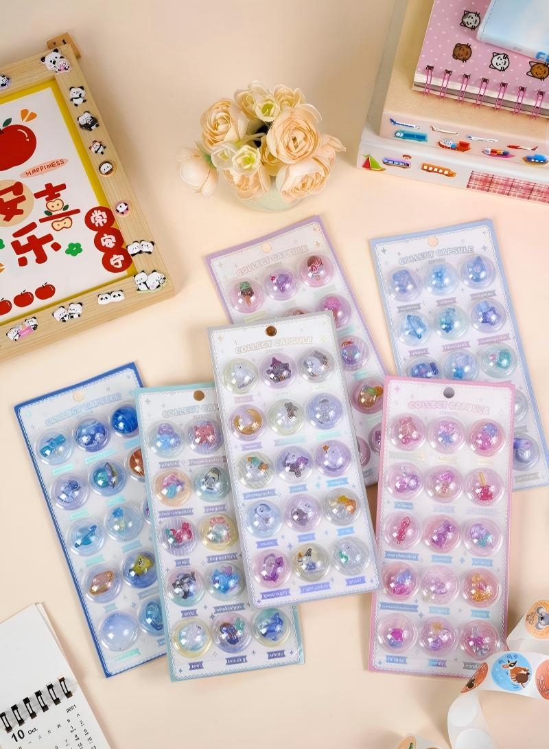 DIY用 手帳用 貼り付け スマホケース シール 可愛い 立体  装飾用 手芸用品