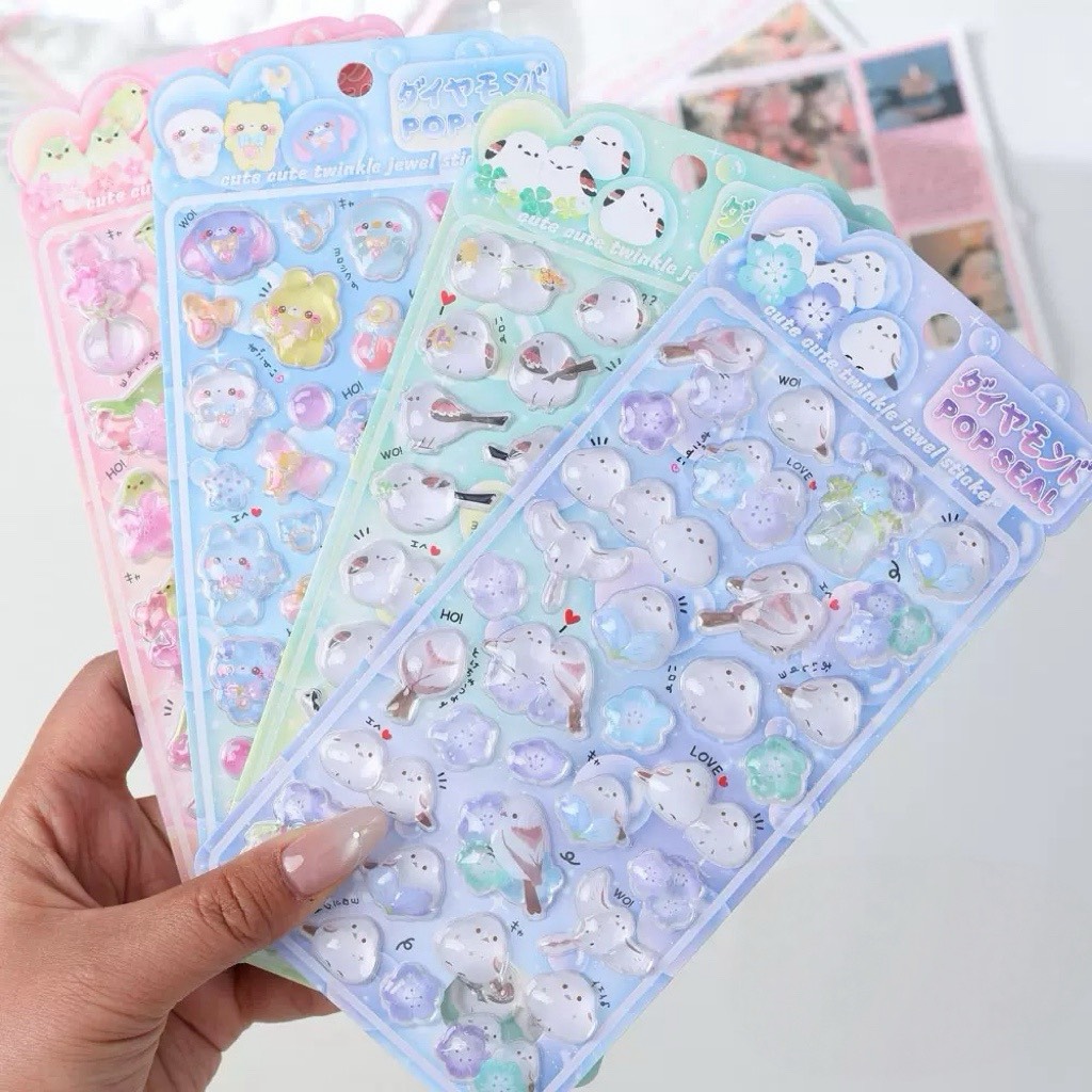 3Dステッカー 手作りDIY 子供おもちゃ 可愛いシール 立体ステッカー 粘着シールLF