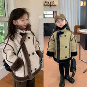 ライダースジャケット キッズ 裏起毛 男女兼用 防寒 アウター 子供服 かっこいい