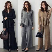 オシャレニットセットアップ　レディース　3色