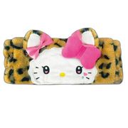 洗顔 サンリオ ヘアバンド ヒョウ柄 ハローキティ ブラウン【小ロット販売】