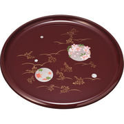 紀州塗　円華　１０寸　信貴丸盆