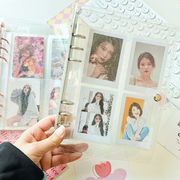 カラフルなクリップ PVC透明パンフレットカバー アルバム収納帳 手帳カバー