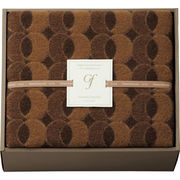 グランフランセヌーベル ウール毛布（毛羽部分） GFN8253BR ブラウン