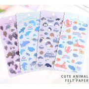 文房具   貼り付け  手芸DIY 手帳シール ステッカー フェルトシール 装飾シール 精美 ク