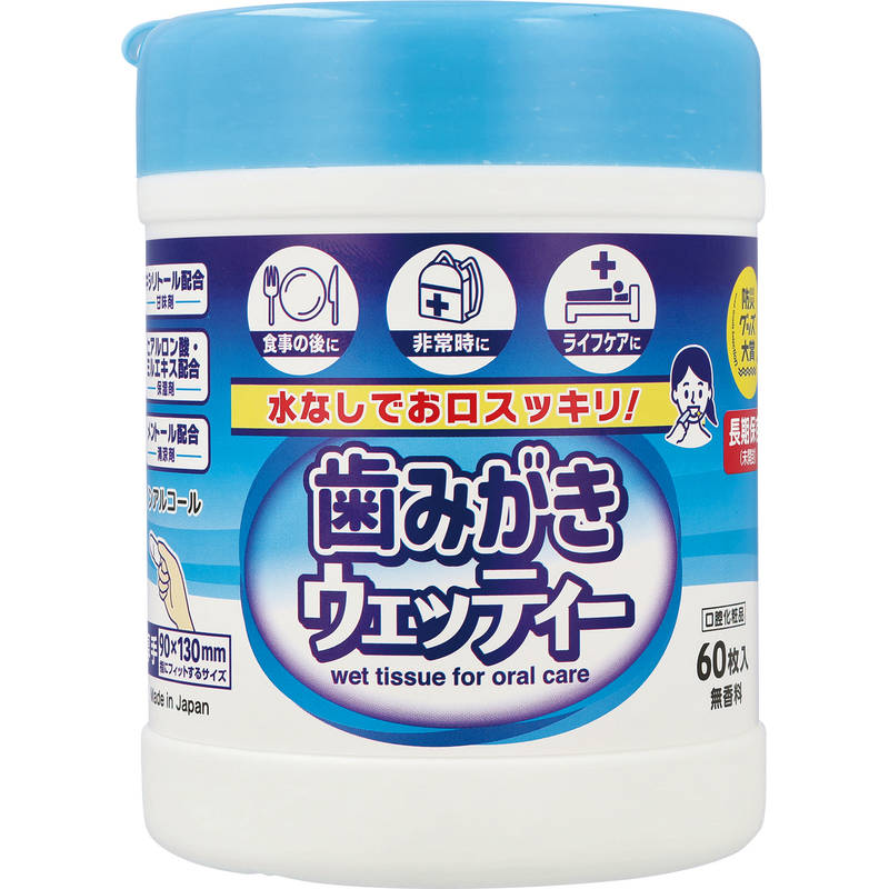 歯みがきウェッティー60枚入 D00069