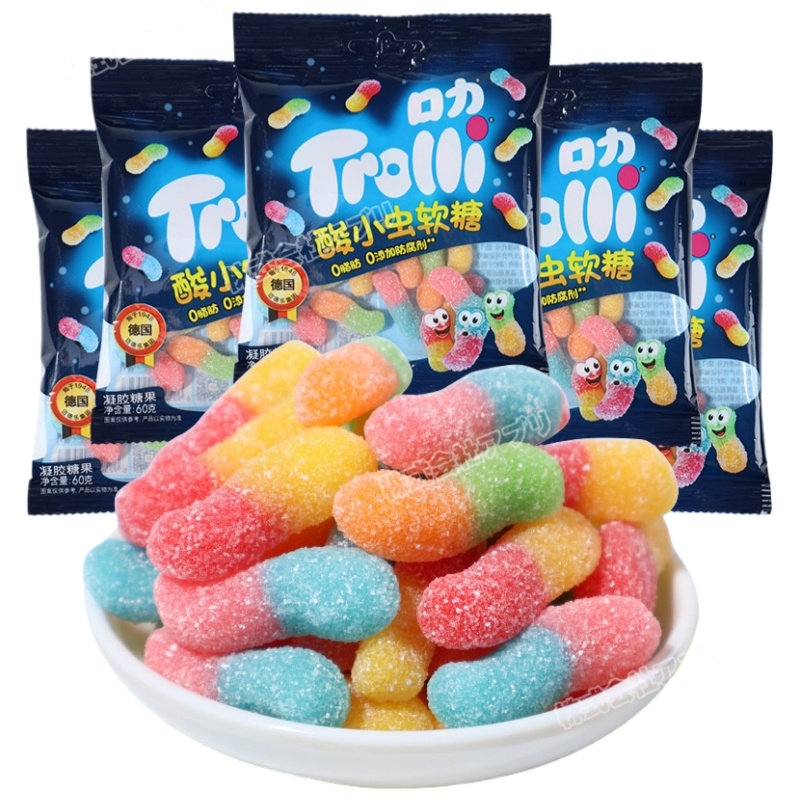 【新品登場！】トローリ Trolli 虫 グミ 咀嚼音 SNSで話題 人気お菓子 SAMR ソフトキャンディー