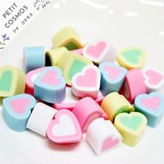 金太郎飴風 ハート お花 すいか スマイル デコパーツ DIYパーツ 手芸 ハンドメイド ドールハウス