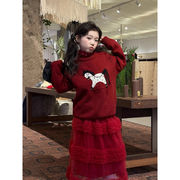 子供服　100~160cm　キッズニットセーター　かわいい　韓国キッズ服