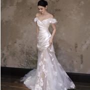 結婚式・司会者用ワンピース・花嫁ウェディングドレス・パーティードレス・披露宴/写真撮影  ロングドレス
