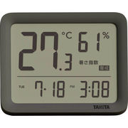 タニタ デジタル温湿度計 TC-421DG ダークグレー