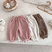 キッズロングパンツ　女の子パンツ　子供服　防寒ズボン   韓国風LF