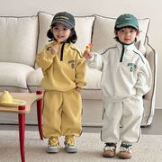 2026年春・秋新作 男女スポーツセット 子供服  ベビーカジュアルスウェットシャツ 2点セット