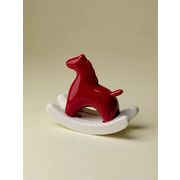 クーポン使用可能 早い者勝ち 2026新作 発想が光る陶製ゆらゆら馬置物 かわいいデザイン 6色