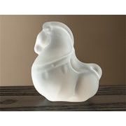 予約商品 早い者勝ち 職人手吹きガラス製ミニチュア馬 お茶時間を彩る卓上アート カラーバリエーション対応