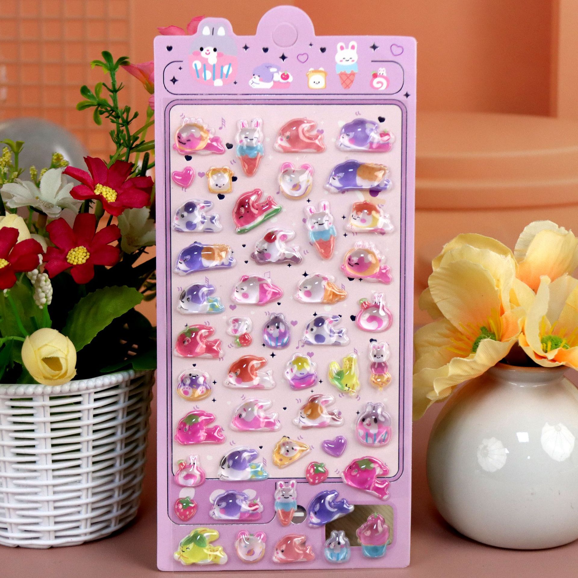 2026☆DIY手作り ステッカー☆粘着シール☆3D☆手帳素材 | 卸売・ 問屋・仕入れの専門サイト【NETSEA】