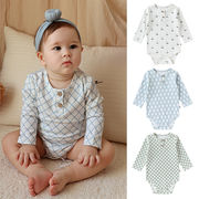 2026春※プリント入り 長袖 ブルマロンパース ベビー カバーオール 男女兼用