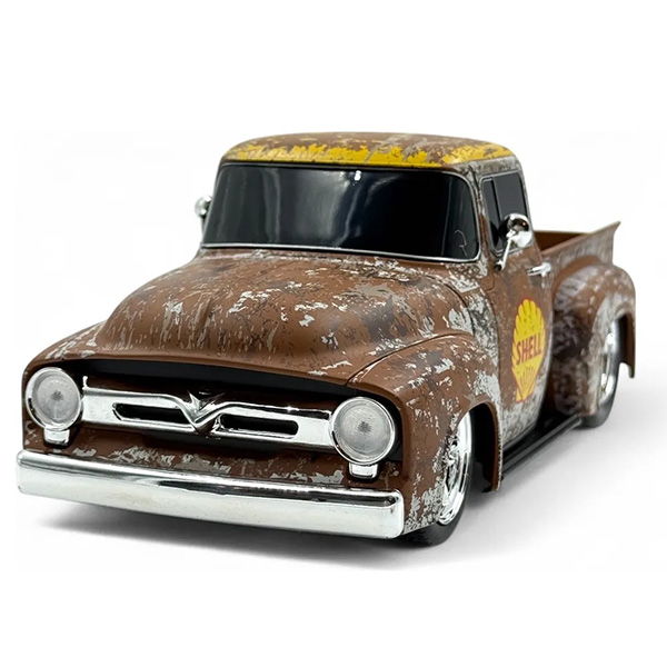 M2 MACHINES 1:24 SHELL 1956 Ford F-100 Weathered/Rusted 【シェル