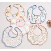 INS人气 ベビー綿よだれかけ  ベビー唾液ナプキン  おしゃれ キッズ よだれかけ 防水 可愛い ベビー向け