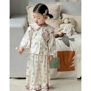 2026新作   子供服  長袖  男女兼用  パジャマ   可愛い ツーピース 韓国風  73-100cm