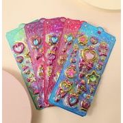 手帳素材装飾　3D　貼り付けパーツぷくぷく立体シール　携帯装飾品　エポキシステッカー