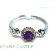 ☆一点物☆【リング】ピンクスギライト (ジルコニア付) No.26