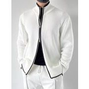 2026春秋メンズ服 シンプル おしゃれ ニットセーター 韓国風 トップス 防寒 温かい カーディガン[M~3XL]