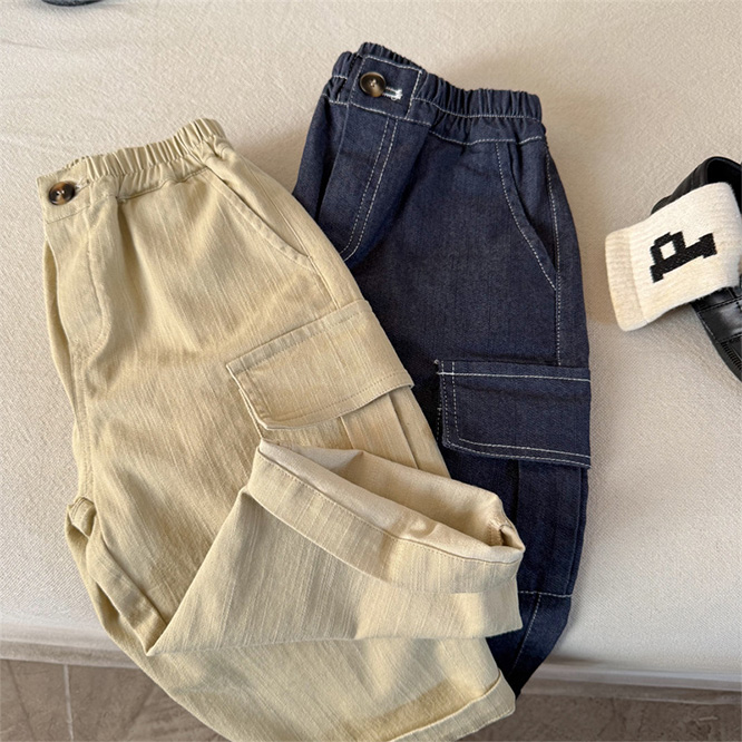 2026春※YMM☆キッズロングパンツ シンプルパンツ ストレッチ カジュアルパンツ 男女兼用