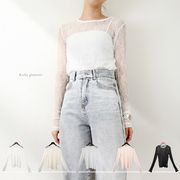 【2026新作】ストレッチレース　クルーネック　プルオーバー(33185)