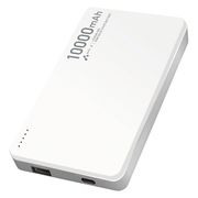 エアージェイ 準固体モバイルバッテリー10000mAh 白