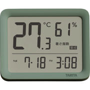 タニタ デジタル温湿度計 スモーキーグリーン TC-421GR