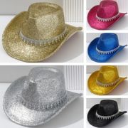 キラキラ、ラインストーン　カウボーイハットD00003